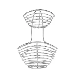 Countertop Storage Spectrum Opus Arched 2-Tier Chrome Server Basket -Honey Can Do Shop spectrum fruit baskets a12070 1f 1000