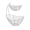 Countertop Storage Spectrum Opus Arched 2-Tier Chrome Server Basket -Honey Can Do Shop spectrum fruit baskets a12070 64 1000