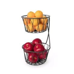 Countertop Storage Spectrum Paxton 2-Tier Server Baskets, For Fruit, Produce, Bread, K-Cups, Snacks And More, Industrial Gray 9 Countertop Storage Spectrum Paxton 2-Tier Server Baskets, For Fruit, Produce, Bread, K-Cups, Snacks And More, Industrial Gray -Honey Can Do Shop spectrum fruit baskets a13076 1f 1000