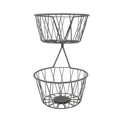 Countertop Storage Spectrum Paxton 2-Tier Server Baskets, For Fruit, Produce, Bread, K-Cups, Snacks And More, Industrial Gray 8 Countertop Storage Spectrum Paxton 2-Tier Server Baskets, For Fruit, Produce, Bread, K-Cups, Snacks And More, Industrial Gray -Honey Can Do Shop spectrum fruit baskets a13076 4f 1000