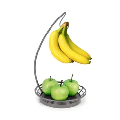 Countertop Storage Spectrum Mason Industrial Gray Banana Holder Hanger Display Stand -Honey Can Do Shop spectrum fruit baskets a66476 44 1000