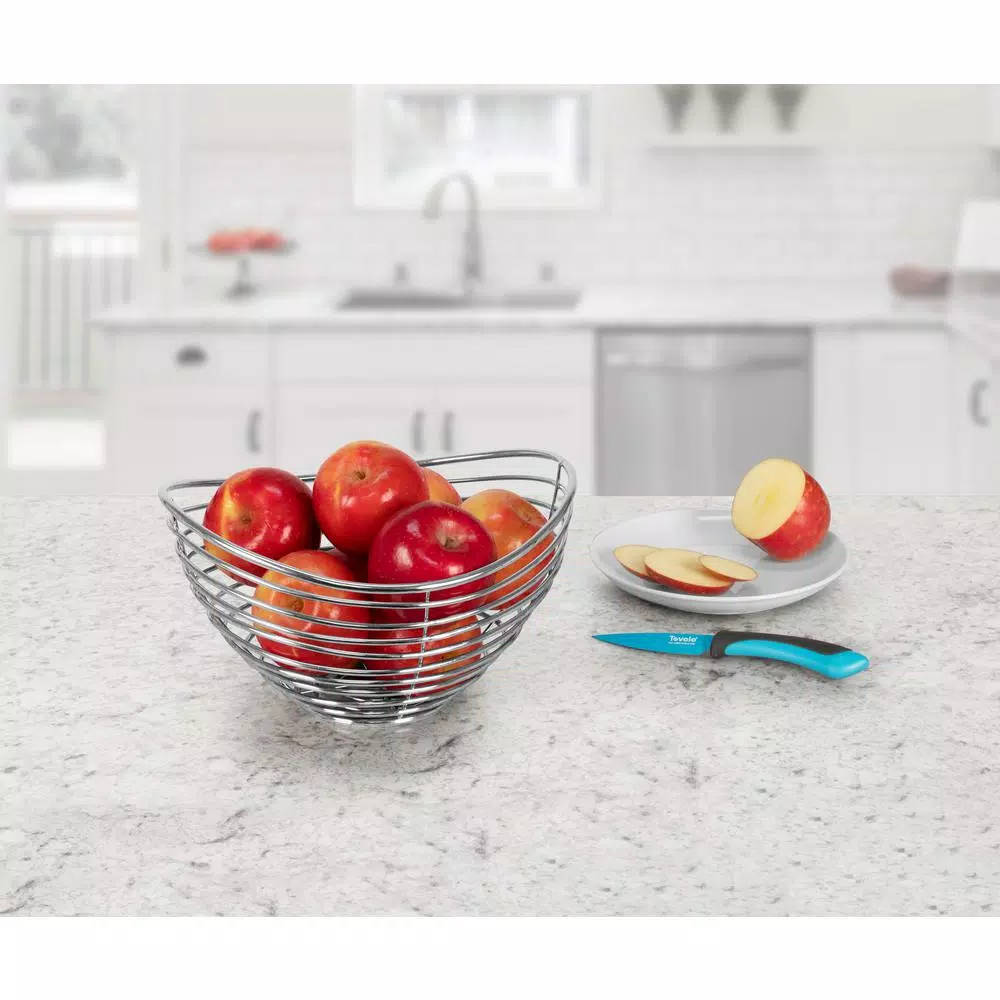 Countertop Storage Spectrum Opus Countertop Chrome Fruit Bowl Basket Produce Holder Organizer Decorative Display Stand 3 Countertop Storage Spectrum Opus Countertop Chrome Fruit Bowl Basket Produce Holder Organizer Decorative Display Stand