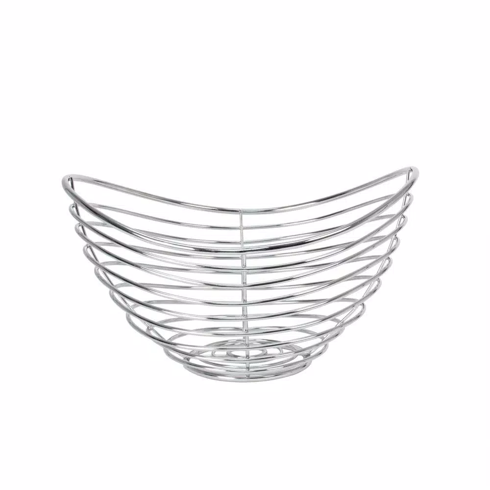 Countertop Storage Spectrum Opus Countertop Chrome Fruit Bowl Basket Produce Holder Organizer Decorative Display Stand 7 Countertop Storage Spectrum Opus Countertop Chrome Fruit Bowl Basket Produce Holder Organizer Decorative Display Stand - Image 5