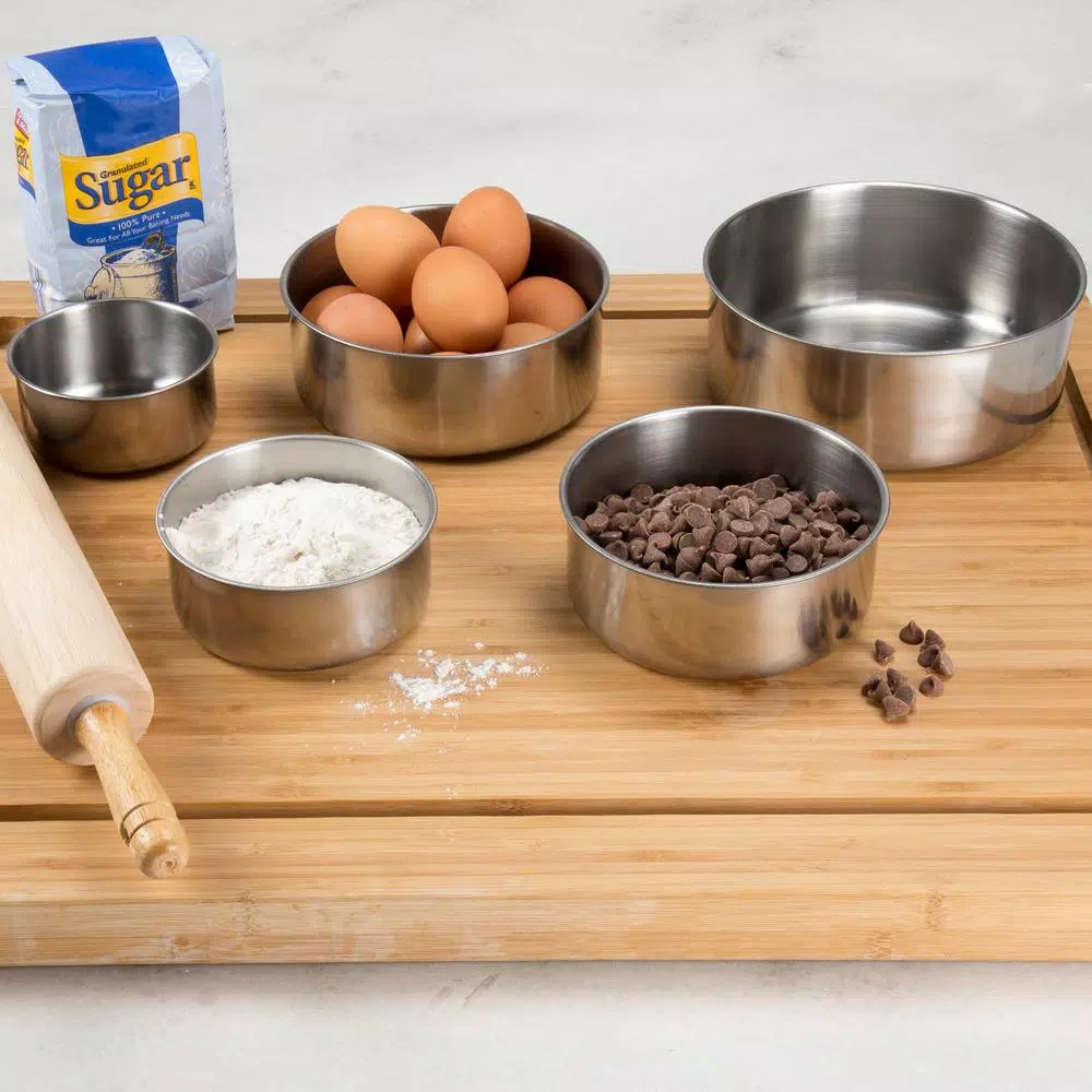 Food Storage Chef Buddy 5-Piece Stainless Steel Bowl Set With Lids 8 Food Storage Chef Buddy 5-Piece Stainless Steel Bowl Set With Lids - Image 6