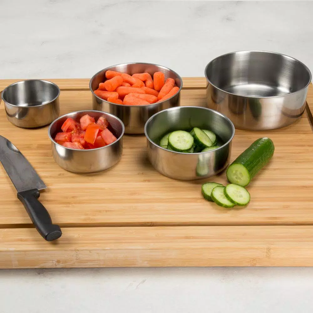 Food Storage Chef Buddy 5-Piece Stainless Steel Bowl Set With Lids 7 Food Storage Chef Buddy 5-Piece Stainless Steel Bowl Set With Lids - Image 5