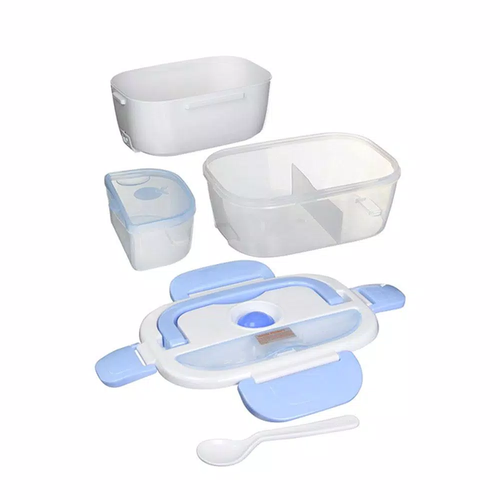 Food Storage Tayama Electric Lunch Box In White Light Blue 5 Food Storage Tayama Electric Lunch Box In White Light Blue - Image 3