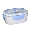 Food Storage Tayama Electric Lunch Box In White Light Blue 1 Food Storage Tayama Electric Lunch Box In White Light Blue -Honey Can Do Shop tayama food storage containers ehb 01 64 1000