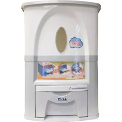 Food Storage Tayama 33 Lbs. Capacity Rice Dispenser In White -Honey Can Do Shop tayama food storage containers pg 15 1f 1000