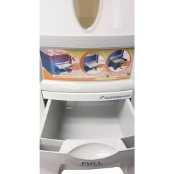Food Storage Tayama 33 Lbs. Capacity Rice Dispenser In White -Honey Can Do Shop tayama food storage containers pg 15 fa 1000