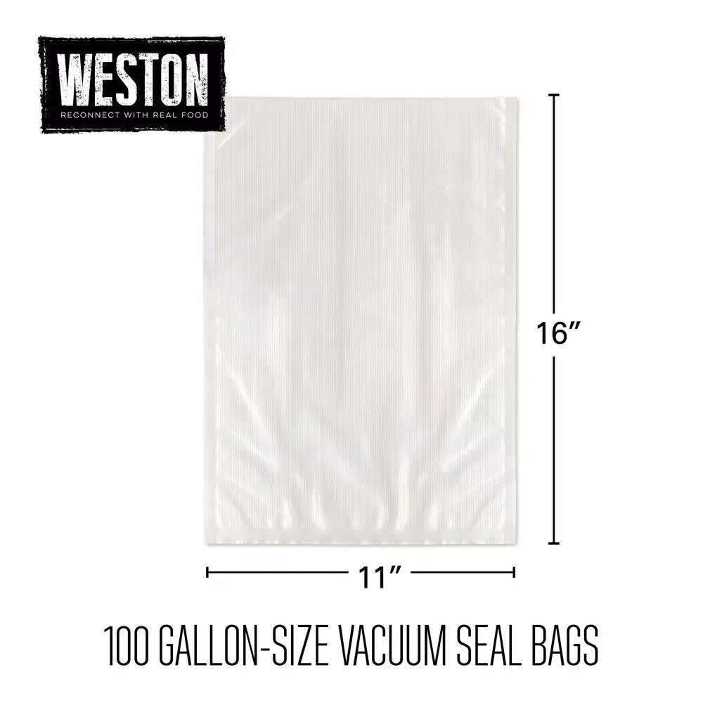 Food Storage Weston 11 In. X 16 In. Vacuum Sealer Bags (100-Pack) 4 Food Storage Weston 11 In. X 16 In. Vacuum Sealer Bags (100-Pack) - Image 2