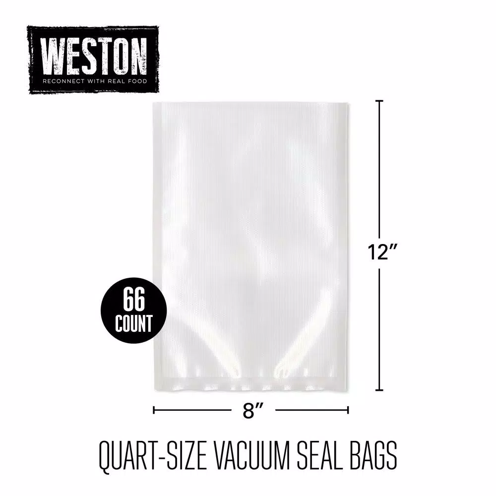 Food Storage Weston Vacuum Sealer Bag Quart (66-Pack) 12 Food Storage Weston Vacuum Sealer Bag Quart (66-Pack) - Image 10