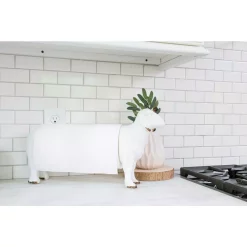 Countertop Storage 3R Studios Freestanding White Sheep Shaped Paper Towel Holder 11 Countertop Storage 3R Studios Freestanding White Sheep Shaped Paper Towel Holder -Honey Can Do Shop white 3r studios paper towel holders ec0238 44 1000
