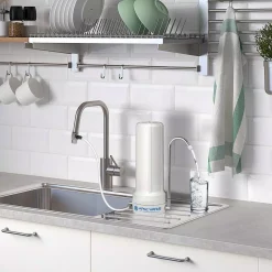Water Filtration Systems APEC Water Systems CT-1000 Countertop Drinking Water Filter System -Honey Can Do Shop white apec water systems countertop water filters ct 1000 4f 1000