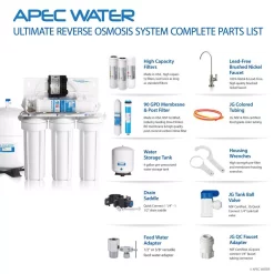 Water Filtration Systems APEC Water Systems Ultimate Premium Quality Permeate Pumped Under-Sink RO Drinking Water System For Low Water Pressure Home 21 Water Filtration Systems APEC Water Systems Ultimate Premium Quality Permeate Pumped Under-Sink RO Drinking Water System For Low Water Pressure Home -Honey Can Do Shop white apec water systems reverse osmosis systems ro perm 44 1000