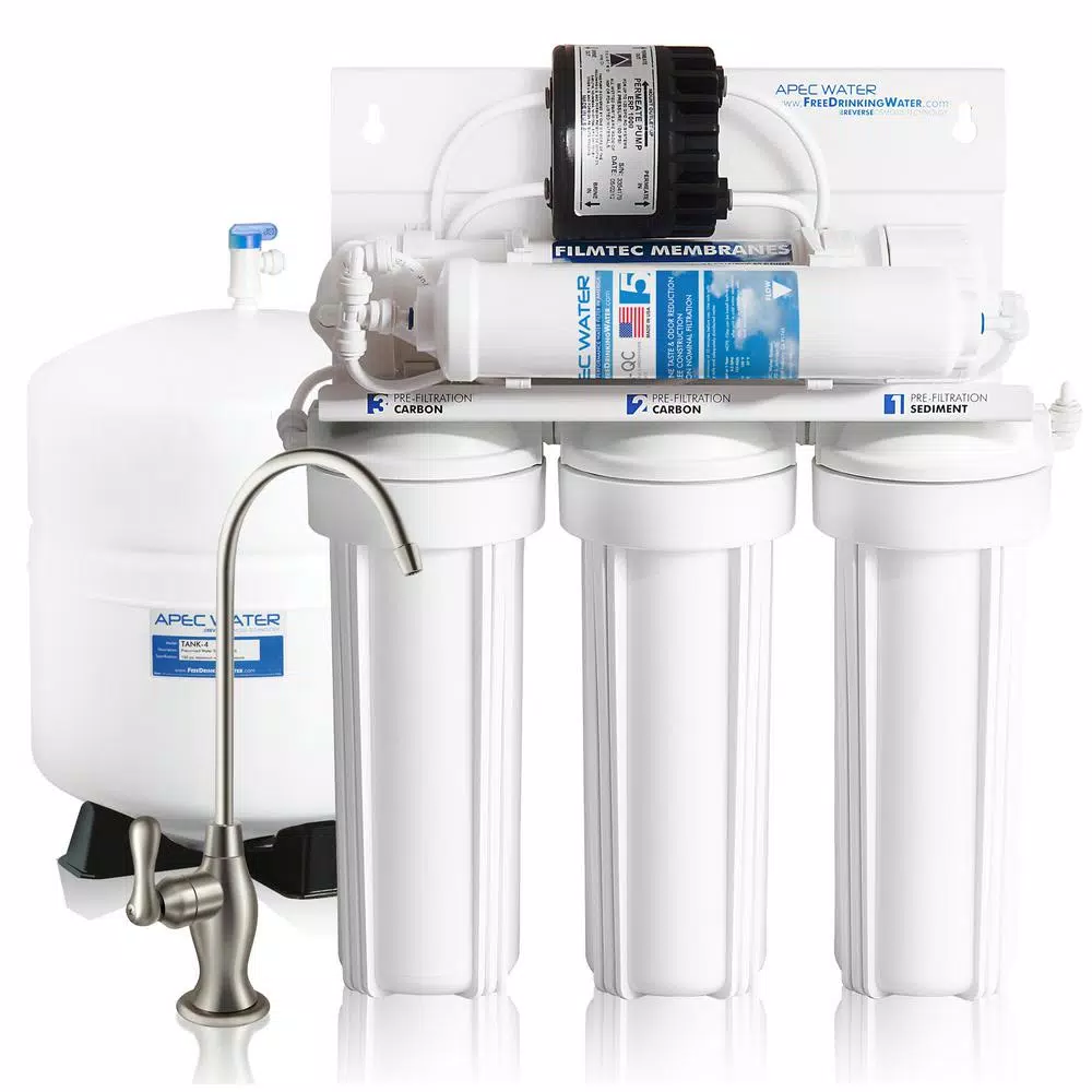 Water Filtration Systems APEC Water Systems Ultimate Premium Quality Permeate Pumped Under-Sink RO Drinking Water System For Low Water Pressure Home 3 Water Filtration Systems APEC Water Systems Ultimate Premium Quality Permeate Pumped Under-Sink RO Drinking Water System For Low Water Pressure Home