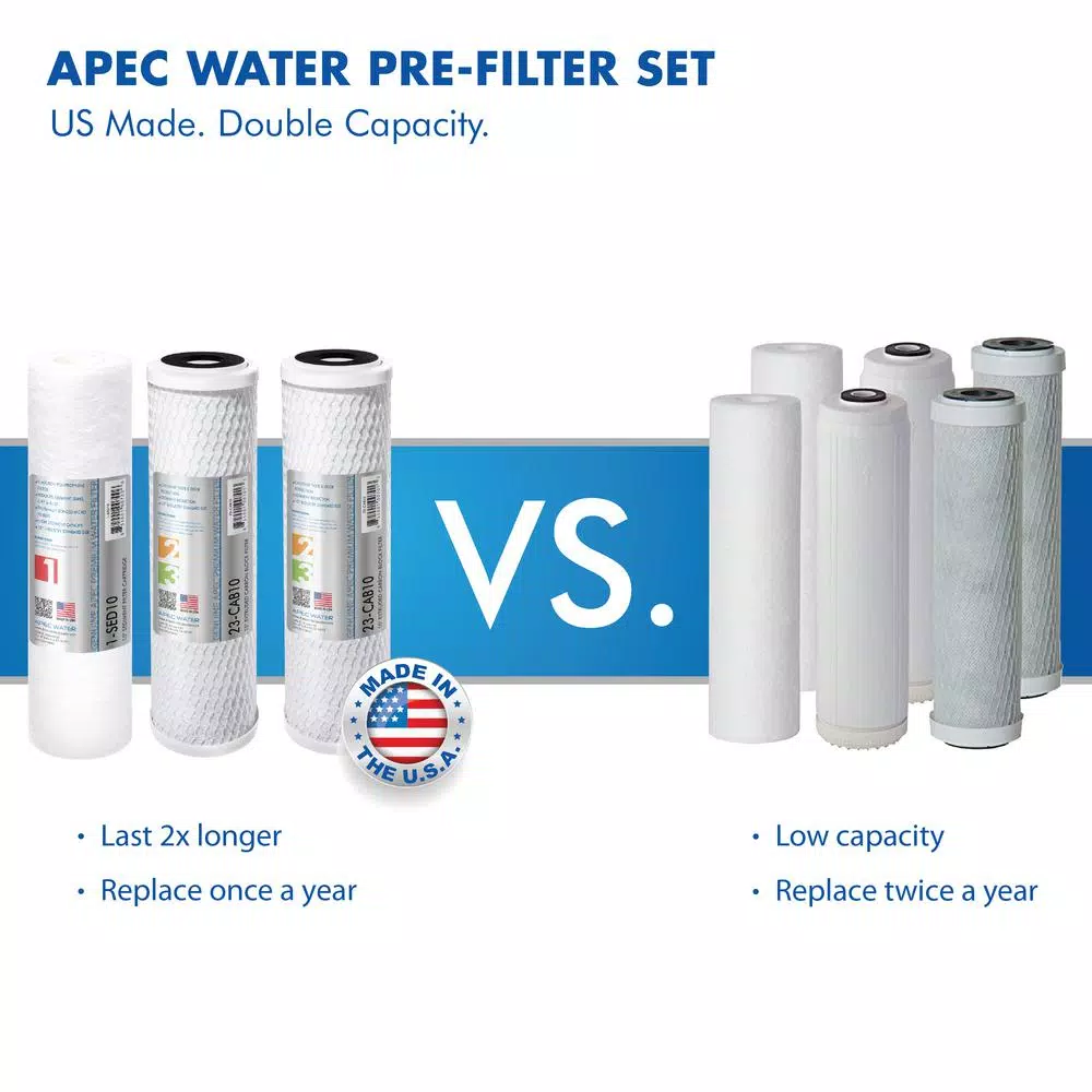 Water Filtration Systems APEC Water Systems Ultimate Electric Pumped Undersink Reverse Osmosis Water Filtration System 50 GPD For Low Pressure Home 0-30 Psi 120V US 9 Water Filtration Systems APEC Water Systems Ultimate Electric Pumped Undersink Reverse Osmosis Water Filtration System 50 GPD For Low Pressure Home 0-30 Psi 120V US - Image 7
