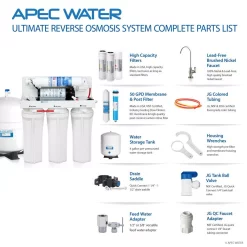 Water Filtration Systems APEC Water Systems Ultimate Electric Pumped Undersink Reverse Osmosis Water Filtration System 50 GPD For Low Pressure Home 0-30 Psi 120V US 21 Water Filtration Systems APEC Water Systems Ultimate Electric Pumped Undersink Reverse Osmosis Water Filtration System 50 GPD For Low Pressure Home 0-30 Psi 120V US -Honey Can Do Shop white apec water systems reverse osmosis systems ro pump 44 1000