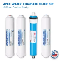 Water Filtration Systems APEC Water Systems Ultimate Compact 4-Stage Under-Sink Reverse Osmosis Drinking Water Filtration System -Honey Can Do Shop white apec water systems reverse osmosis systems ro quick90 66 1000