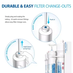 Water Filtration Systems APEC Water Systems Ultimate Compact 4-Stage Under-Sink Reverse Osmosis Drinking Water Filtration System -Honey Can Do Shop white apec water systems reverse osmosis systems ro quick90 c3 1000