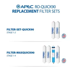 Water Filtration Systems APEC Water Systems Ultimate Compact 4-Stage Under-Sink Reverse Osmosis Drinking Water Filtration System -Honey Can Do Shop white apec water systems reverse osmosis systems ro quick90 fa 1000