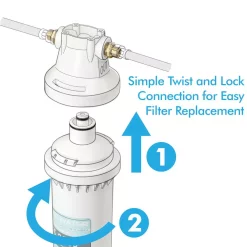 Water Filtration Systems APEC Water Systems CS-Series High Capacity Under-Counter Water Filtration System With Scale Inhibitor 9 Water Filtration Systems APEC Water Systems CS-Series High Capacity Under-Counter Water Filtration System With Scale Inhibitor -Honey Can Do Shop white apec water systems under sink water filters cs 2500p 1f 1000