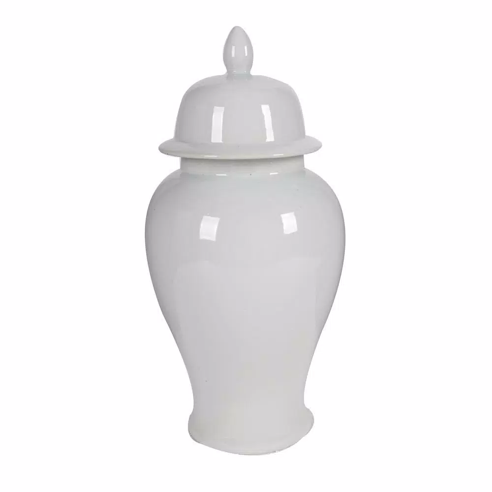 Food Storage Benjara Decorative Porcelain Ginger Jar With Lidded Top Large 3 Food Storage Benjara Decorative Porcelain Ginger Jar With Lidded Top Large