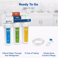Water Filtration Systems Express Water Refrigerator Connection Kit For Reverse Osmosis Water Filtration System Includes 15 Ft. Tubing And Fittings -Honey Can Do Shop white express water reverse osmosis systems prtrefkit14q 40 1000