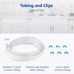 Water Filtration Systems Express Water Refrigerator Connection Kit For Reverse Osmosis Water Filtration System Includes 15 Ft. Tubing And Fittings -Honey Can Do Shop white express water reverse osmosis systems prtrefkit14q 66 1000