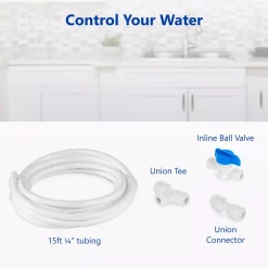 Water Filtration Systems Express Water Refrigerator Connection Kit For Reverse Osmosis Water Filtration System Includes 15 Ft. Tubing And Fittings -Honey Can Do Shop white express water reverse osmosis systems prtrefkit14q a0 1000