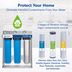 Water Filtration Systems Express Water Express Water 3 Stage Whole House Water Filtration System – SED, Charcoal, Carbon – Includes Pressure Gauges And More 11 Water Filtration Systems Express Water Express Water 3 Stage Whole House Water Filtration System – SED, Charcoal, Carbon – Includes Pressure Gauges And More -Honey Can Do Shop white express water whole house water filters wh300scgs e1 1000