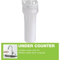 Water Filtration Systems GE Single Stage Water Filtration System -Honey Can Do Shop white ge under sink water filters gx1s01r fa 1000