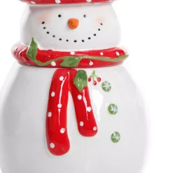 Food Storage Gibson Home Jolly Plenitude Snowman Stoneware Cookie Jar -Honey Can Do Shop white gibson home kitchen canisters 985100751m 4f 1000