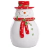 Food Storage Gibson Home Jolly Plenitude Snowman Stoneware Cookie Jar