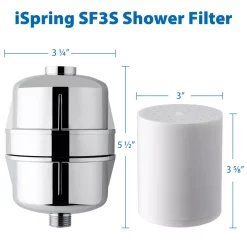 Replacement Water Filters ISPRING 15-Stage Shower Filter Replacement Cartridge, Improves Conditions Of Skin, Hair, And Nails, White -Honey Can Do Shop white ispring replacement water filters fsf3 1f 1000