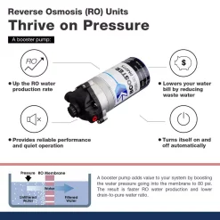 Water Filtration Systems ISPRING 7-Stage 100 GPD Under-Sink Reverse Osmosis Drinking Water Filtration System With Booster Pump, Alkaline Filter And UV -Honey Can Do Shop white ispring reverse osmosis systems rcc1up ak 76 1000