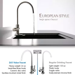 Water Filtration Systems ISPRING Maximum Performance Under Sink Reverse Osmosis Water Filtration System With Booster Pump And Alkaline Filter 15 Water Filtration Systems ISPRING Maximum Performance Under Sink Reverse Osmosis Water Filtration System With Booster Pump And Alkaline Filter -Honey Can Do Shop white ispring reverse osmosis systems rcc7p ak 44 1000