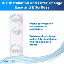 Water Filtration Systems ISPRING Tankless Reverse Osmosis Water Filtration System, Smart Faucet, 2:1 Pure To Drain Ratio, 500 GPD -Honey Can Do Shop white ispring reverse osmosis systems ro500 76 1000