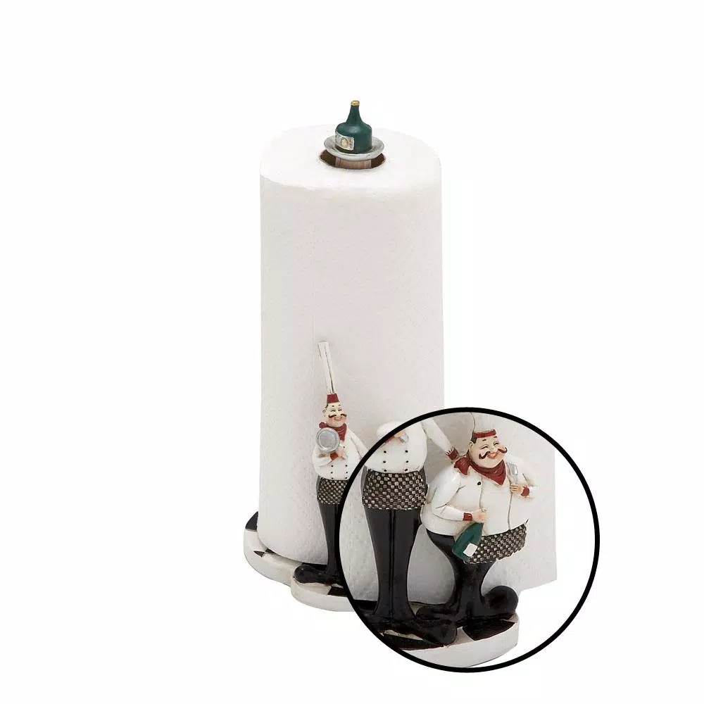 Countertop Storage LITTON LANE 6 In. W X 13 In. H Polystone Chefs Paper Towel Holder 4 Countertop Storage LITTON LANE 6 In. W X 13 In. H Polystone Chefs Paper Towel Holder - Image 2
