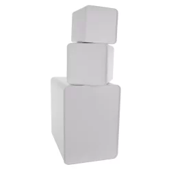 Food Storage MegaChef 5-Piece Metal Cannister Set With Metal Tops -Honey Can Do Shop white megachef kitchen canisters 985111717m 1d 1000