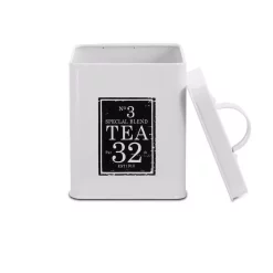 Food Storage MegaChef 5-Piece Metal Cannister Set With Metal Tops -Honey Can Do Shop white megachef kitchen canisters 985111718m 76 1000