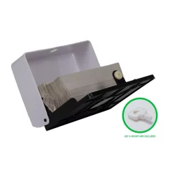 Countertop Storage Mind Reader Wall Mounted Multi-Fold Paper Towel Dispenser, White -Honey Can Do Shop white mind reader paper towel holders ptwide wht 1f 1000