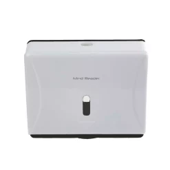 Countertop Storage Mind Reader Wall Mounted Multi-Fold Paper Towel Dispenser, White